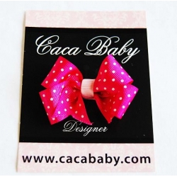 Rozā Matu Bante ar Baltiem Punktiņiem